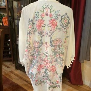 Xhilaration Peacock Oversized Summer Kimono